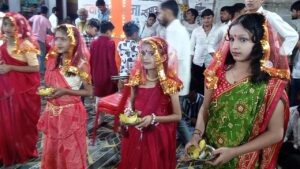 नवरात्रि महोत्सव के तहत कन्या पूजन